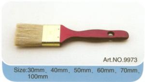 China Chinese bristle plastic or wooden handle pure bristle high quality paint brush No.9973 factory