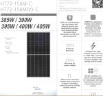 PID Resistant Mono 400W Photovoltaic Solar Energy Panel