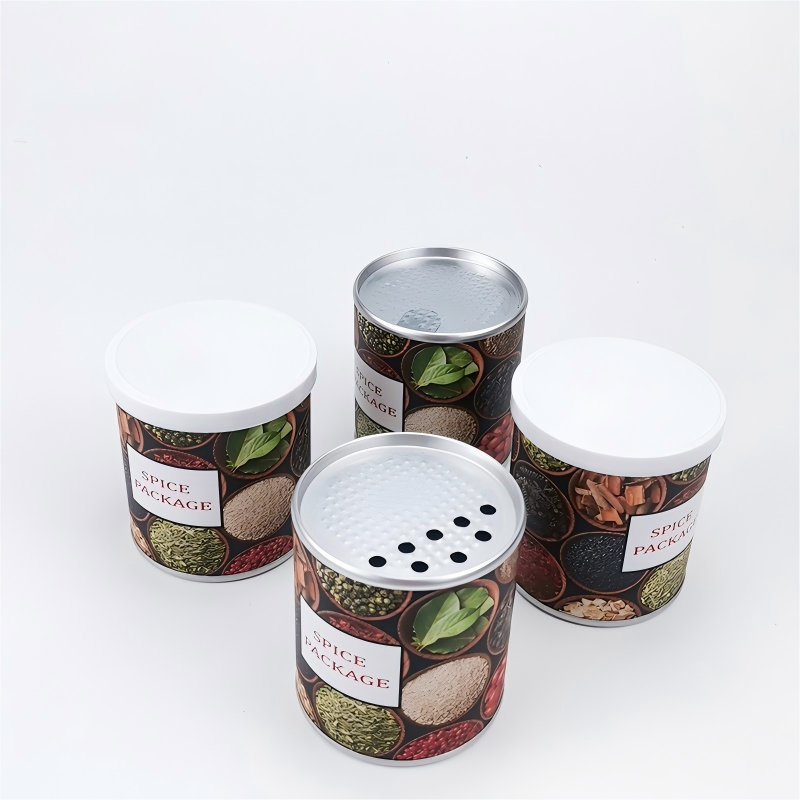 Custom spice bottle cap cardboard spice jar paper jar packaging, recyclable
