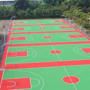 China Acrylic Basketball Court Tennis court and badminton Sports Flooring factory