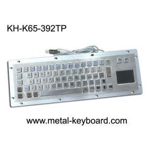 China Vandal Proof Industrial Metal Computer Keyboard with Rear Panel Mount on sale
