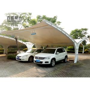 China Portable Car Parking Shed Storage with Prefabricated Metal Car Garage and White Coating factory