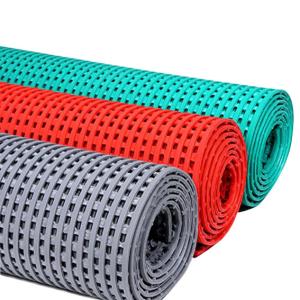 China 1cm Thick Heavy Duty Floor Roll Mats Open Grid Drainage Mats factory