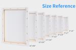 24X36 Blank Pure Or Linen Cotton Large Stretched Canvas With Wood Frame For Oil