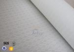 300g 0.009" White Silicone Fiberglass Fabric For BBQ Apron Fire Sparks Resistant