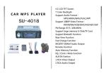 Digital Touch Screen Car Stereo With Gps And Backup Camera 4 Inch Car Radio