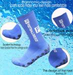 NO SHOW Anti-Slip Soccer Socks Custom Grips Crew Socks for Adult Training and