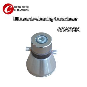 China Stainless Steel 60 W 28khz Piezoelectric Ultrasonic Transducer factory