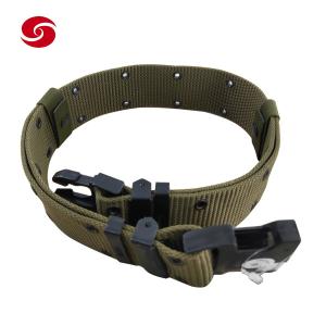 China Olive Green Nylon Military Tactical Belt Army Webbing Belt With POM Buckle factory
