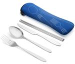 Eco Friendly Stainless Steel Outdoors Travelling 4pcs Tableware Set for