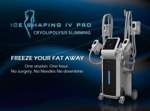 China accurate time temperature and vacuum control 4 head coolplas cryolipolysis machine factory