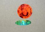 25mircon Custom Printed Hologram Stickers , 3D Master Custom Logo Hologram