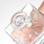 Industrial Beverage 500ml Transparent Whiskey Glass Bottle with Custom Design