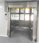 Fast Speed Scrolled Doors Air Shower Tunnel For Material , Air Blow Passage