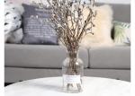 Transparent Round Glass Vase Elegant Feature Customized Service