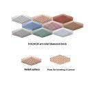 Colorful Bevelled Bread Wall Tiles 10x20cm AAA Grade Subway Tiles For Dining