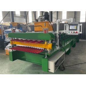 Ibr And Corrugated Double Layer Roll Forming Machine Fully Automated Plc Control