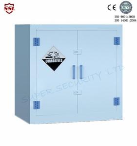 China White Safety Corrosive Storage Cabinet PP Plastic With Adjustable Shelves , 28gallon factory