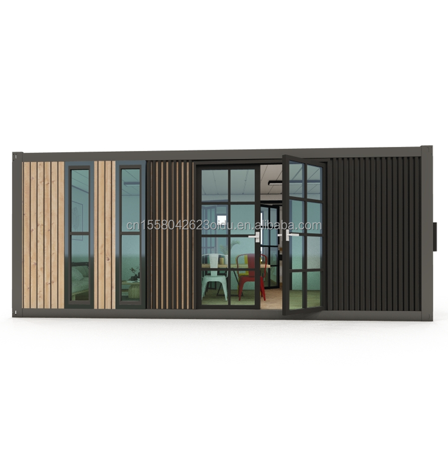 Outdoor Modern Design 20FT 40FT Australia Prefabricated Luxury Container House with Customized Color and 2 Bedrooms