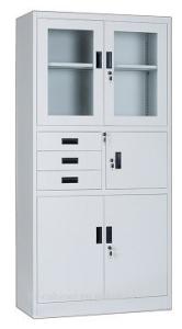China Bedroom Wardrobe Sturdy Portable Glass Door Filing Cabinet factory