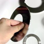 Silver Metal Round Shear Blades High Cutting Efficiency HRC54 SKD11
