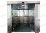 20W Electronic Interlock Air Showers Cargo 3 Side Stainless Steel 50Hz