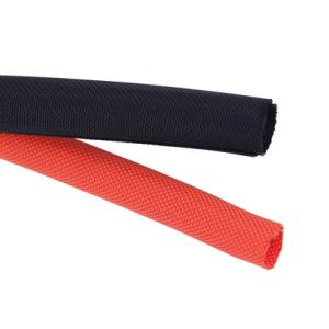 China Good Scalability PET Wrap Around Braided Cable Sleeving Self Extinguish factory