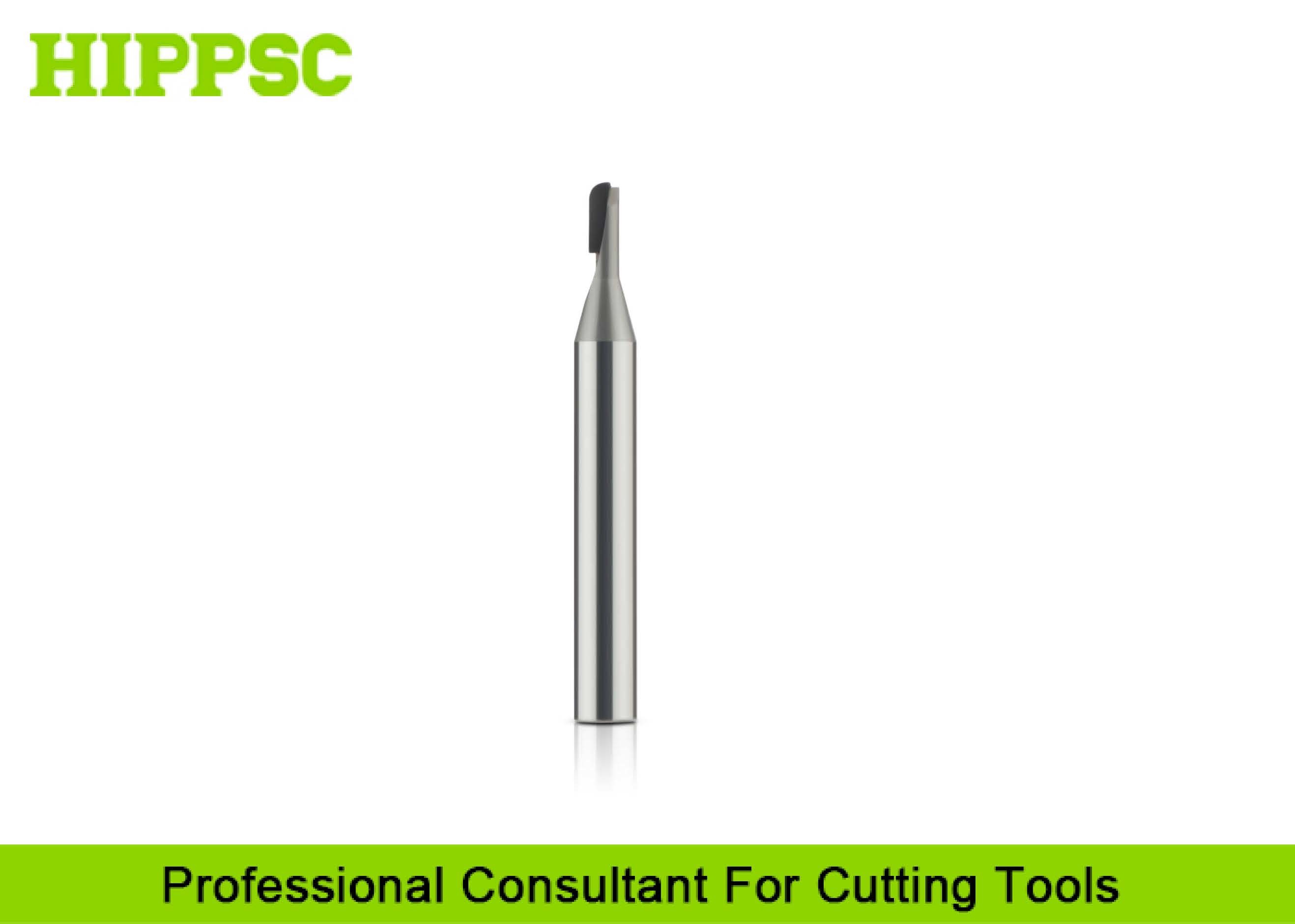 PCD Single Edge Milling Cutter Lower Wearing For Rotary Machining , Spherical