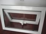 Heat Insulation PVC Awning Window White UPVC Double Glazed Windows