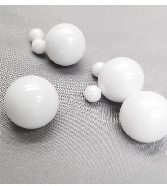 High Impact White Zirconia Grinding Balls Milling Media Alumina Beads For Mining