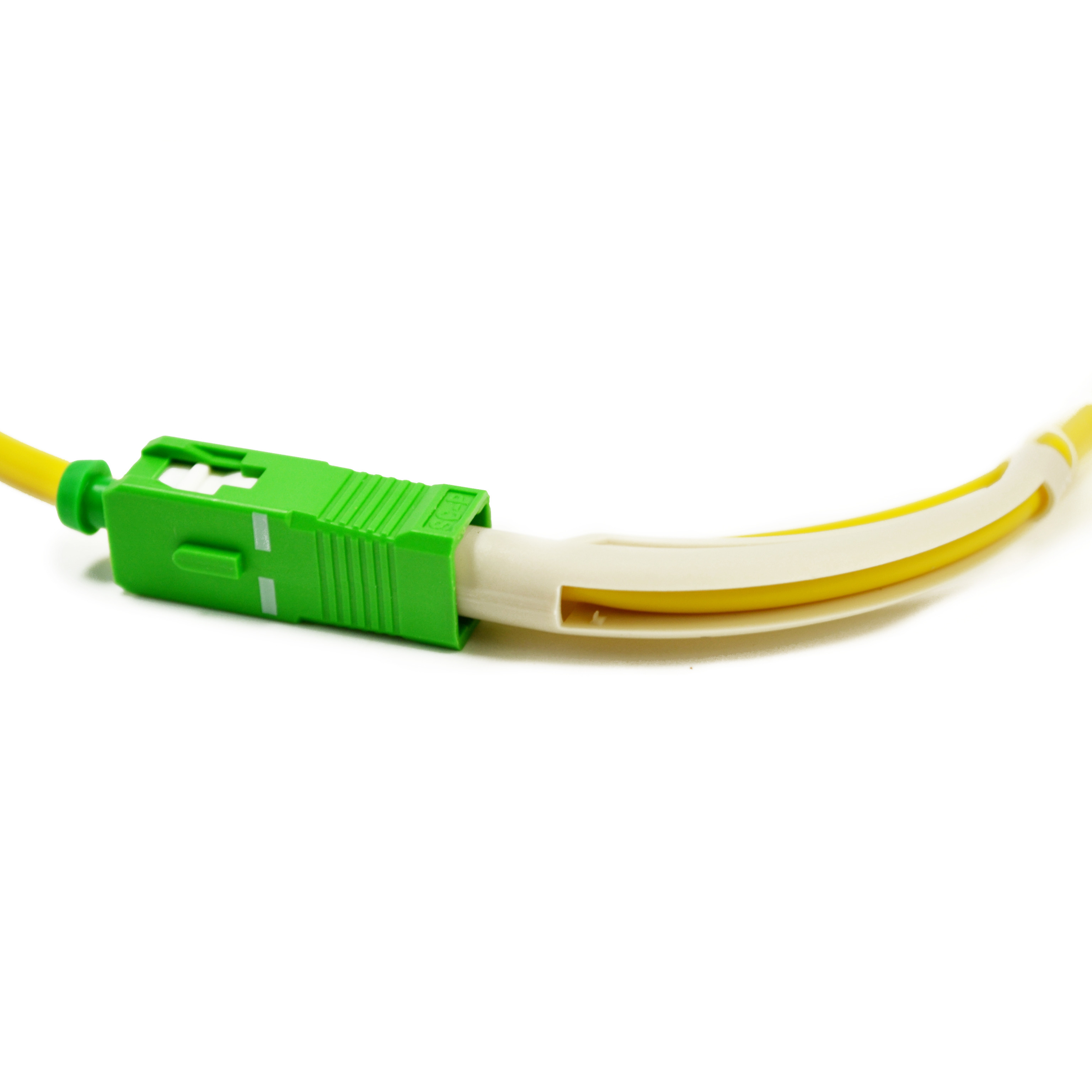 90 Degree Angle Boot Fiber Optic Patch Cable OS2 9/125um High Density Cabling Solution