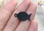 Plated SS Black Fish Shaped Pendant OEM ODM Supported