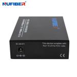 SM SC 20km Gigabit Fiber To UTP 30W POE Media Converter For CCTV Camera