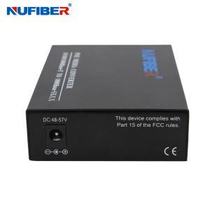 China SFP To RJ45 30W Gigabit POE Fiber Converter For CCTV Network factory