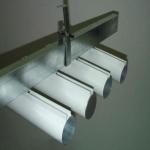Tubular Baffle Aluminum Metal Ceiling Panel Unconcealed 0.7mm Thickness