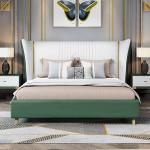 5 Star Luxury Hotel Bedroom Furniture Solid Wood Leather Bed Bentley Hotel