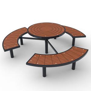 China EN840 Approved Recycled Wooden Folding Picnic Table And Chairs factory