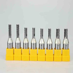 1 / 2 TCT Carbide Tipped TCT Router Bits CNC Engraving Tools Three Edge File