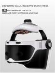 30 Minutes Head Massager Helmet White Electric Scalp Massager Helmet