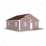 Heya-2B04-B China 2 room sandwich panel house high quality flat pack house for