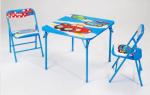 Mail Packing Kids Furniture Metal Folding Card Table and Chair for Children's