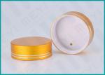 Matt Gold Lined Aluminum Screw Top Caps 38/410 For Health Care Products