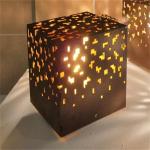 10W 12W Corten Steel Bollard Lights Rust Color Outdoor Decoration Lighting