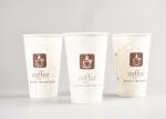 16oz White Disposable Paper Cups with Logo Printing and Hot Covers