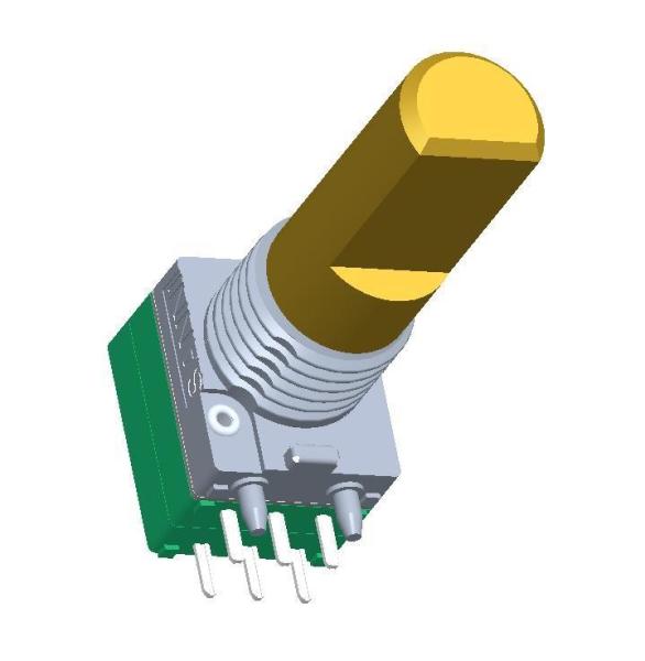 Horizontal Type Rotary Absolute Encoder Metal Shaft For Walkie Talkie Channel