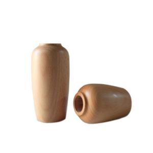 China Home Wood Vase Craft Decor Statue Cute Handmade Wooden Figurines Carving Wooden Decoration Orname factory