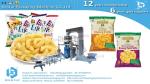 Puffed corn snack packaging machine VFFS automatic weighing and packaging