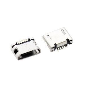 China Female 5 Pin 5.9mm Pitch Mini Micro USB Connectors With Post Plain Port factory