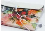 The new Japanese-style floral print leather clutch evening bags tide