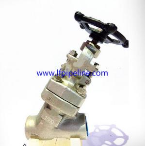 China F304 Socket Welded/NPT Threaded Y Type Forged Globe Valve factory